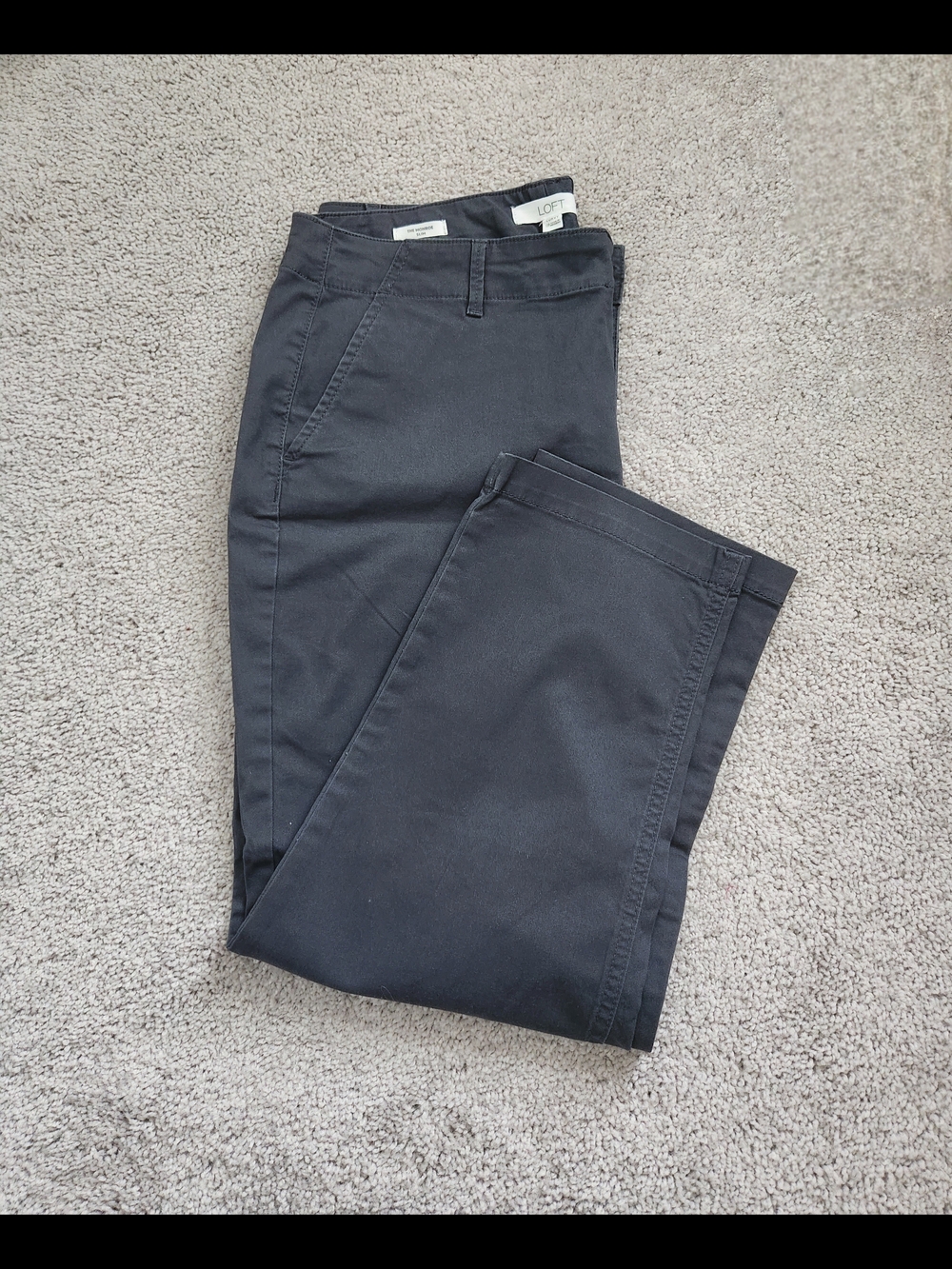 LOFT Chinos in Coastal Grey - Classic Straight Leg
